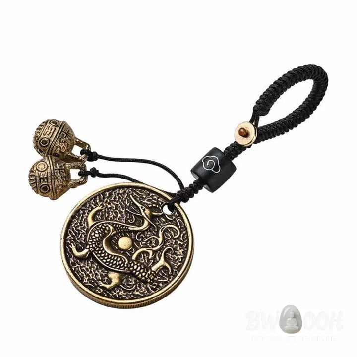 Buddha Stones Four Symbols Azure Dragon White Tiger Vermilion Bird Black Tortoise Key Chain - Key Chain