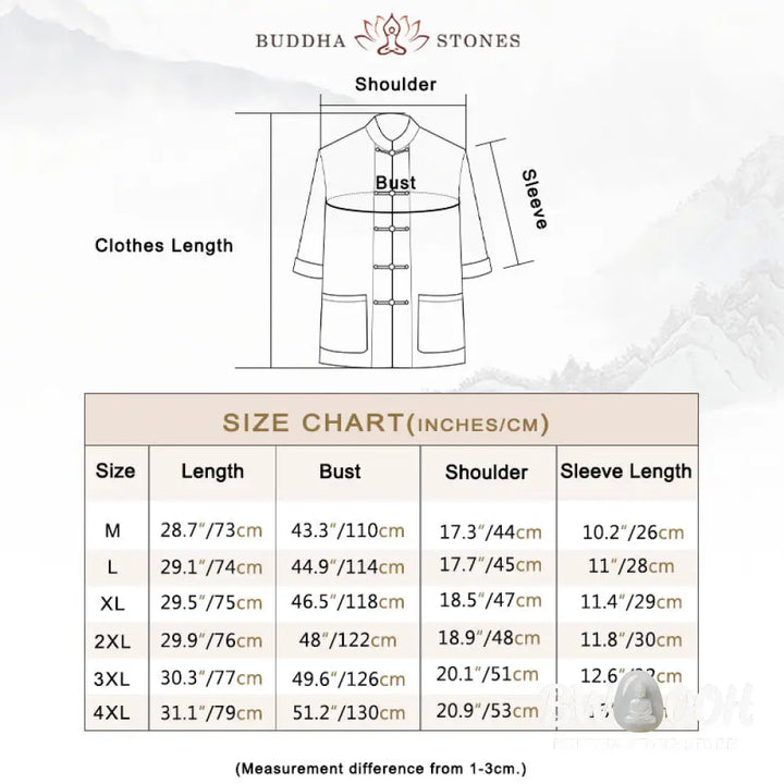 Buddha Stones Frog-Button Chinese Tang Suit Half Sleeve Shirt Cotton Men Clothing With Pockets - Men’s Shirts