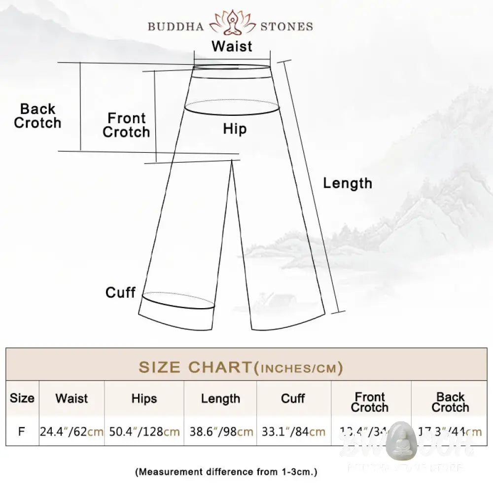 Buddha Stones Frog-Button Sleeveless Cami Midi Dress Ramie Linen Wide Leg Pants With Pockets - Midi Dress&amp;Wide Leg Pants