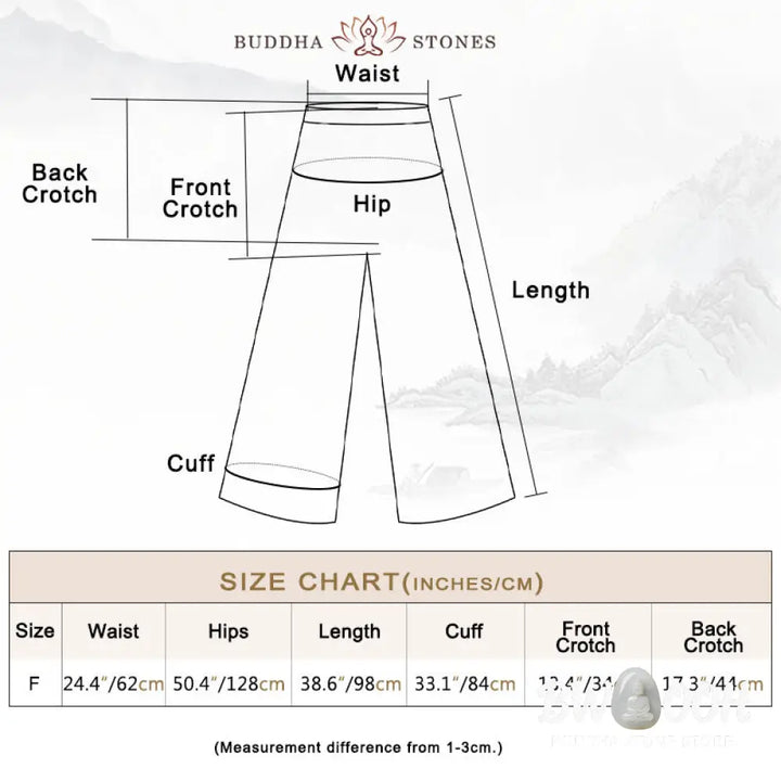 Buddha Stones Frog-Button Sleeveless Cami Midi Dress Ramie Linen Wide Leg Pants With Pockets - Midi Dress&amp;Wide Leg Pants