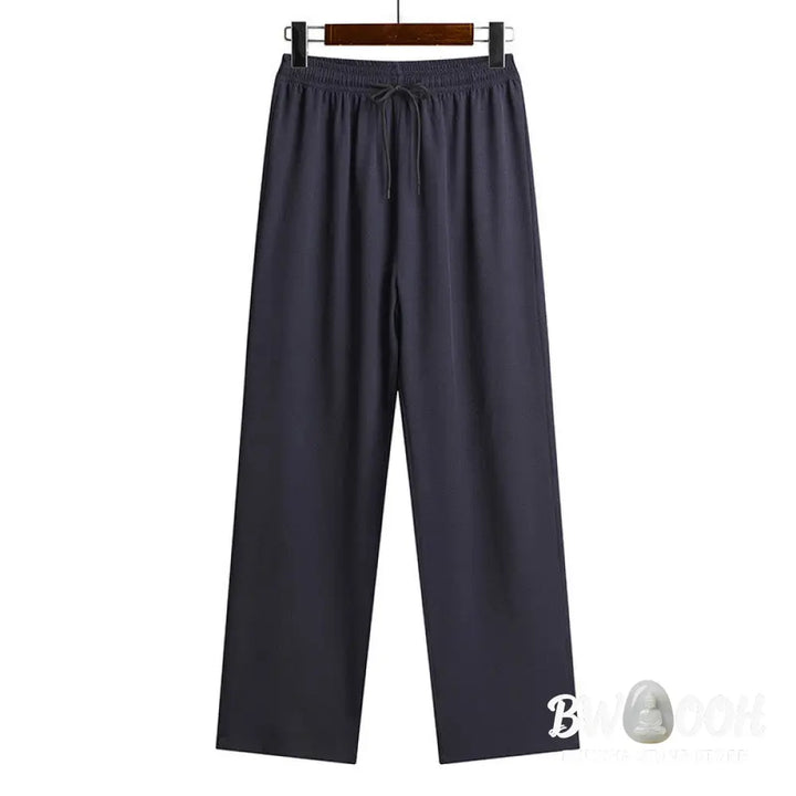 Buddha Stones Fu Character Tang Suit Hanfu Traditional Uniform Short Sleeve Top Pants Clothing Men’s Set - Men’s