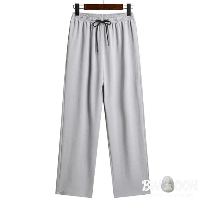 Buddha Stones Fu Character Tang Suit Hanfu Traditional Uniform Short Sleeve Top Pants Clothing Men’s Set - Men’s