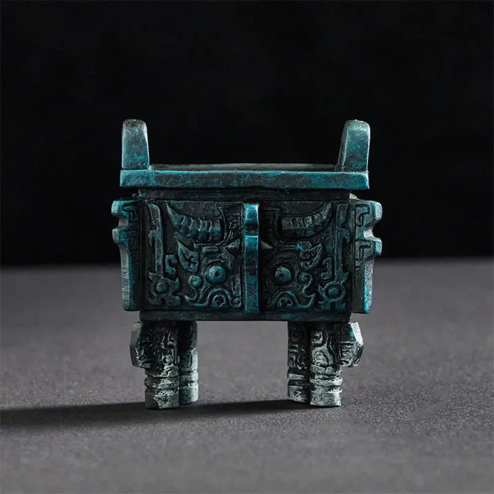 BWOOOH resin Buddha statue - FU Dogs Twins Buddha Square Ding De