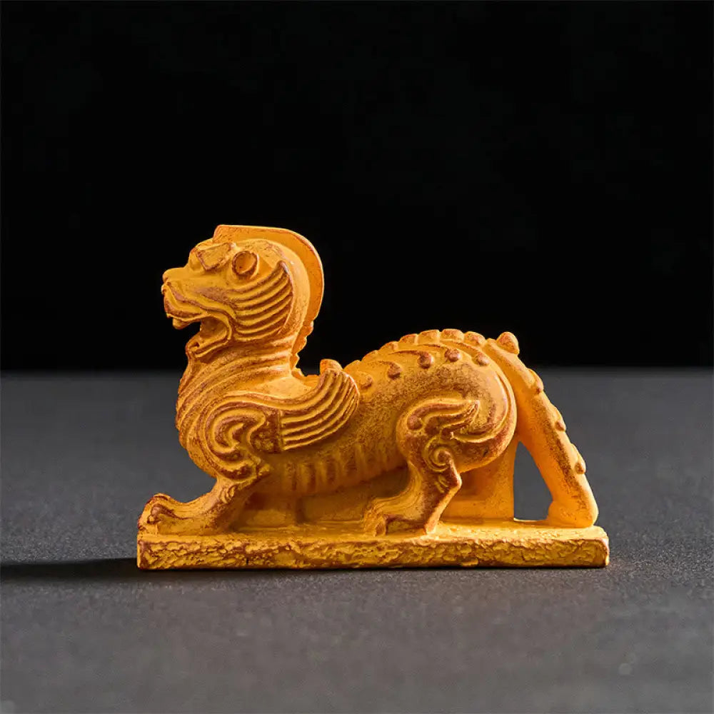 BWOOOH resin Buddha statue - FU Dogs Twins Buddha Square Ding De