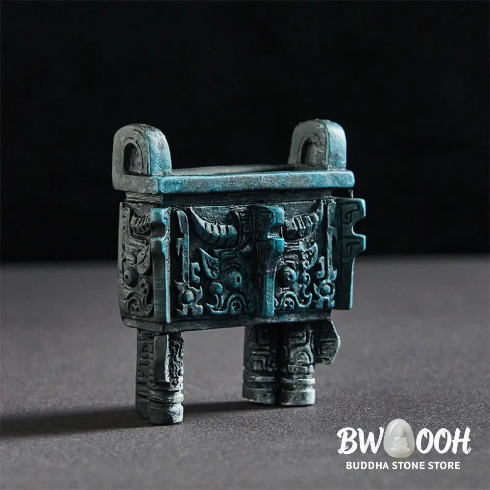 BWOOOH resin Buddha statue - FU Dogs Twins Buddha Square Ding De