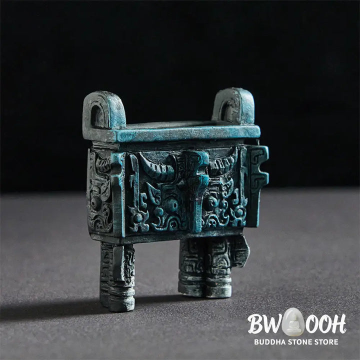 BWOOOH resin Buddha statue - FU Dogs Twins Buddha Square Ding De