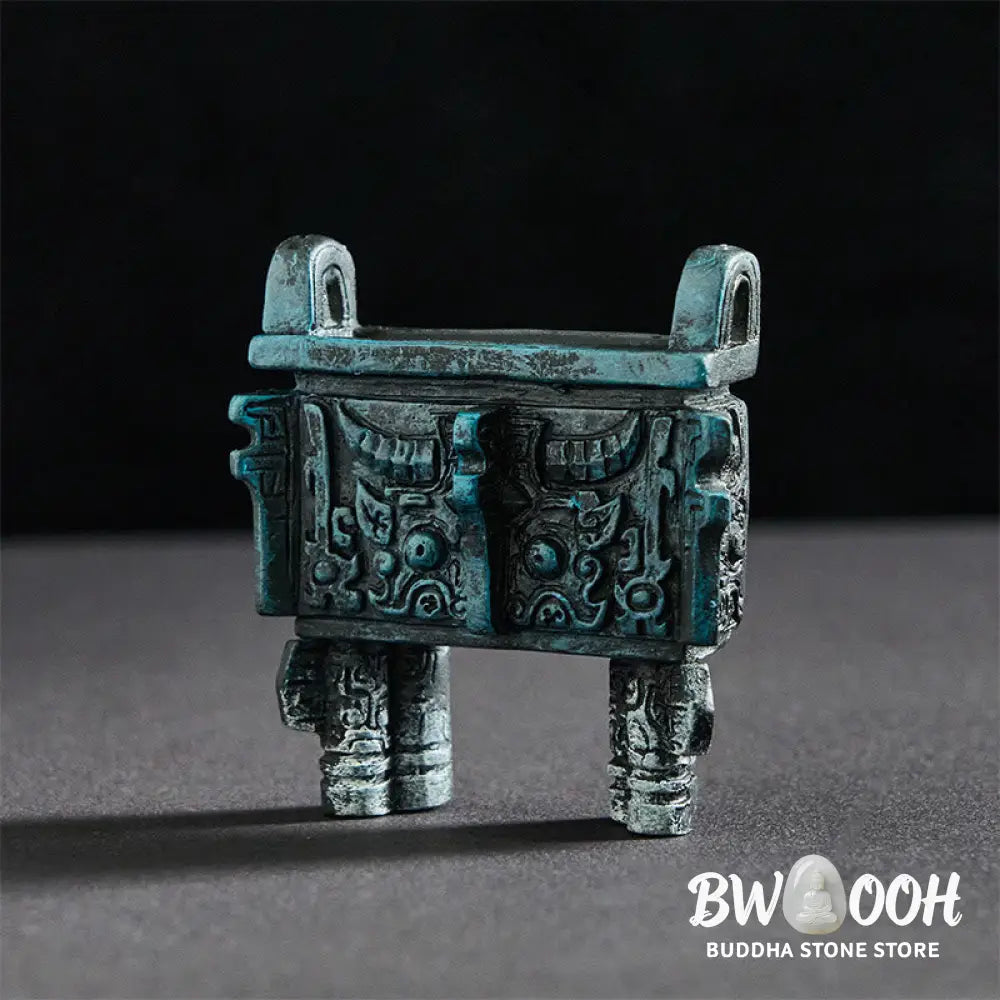 BWOOOH resin Buddha statue - FU Dogs Twins Buddha Square Ding De