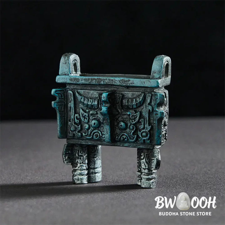 BWOOOH resin Buddha statue - FU Dogs Twins Buddha Square Ding De
