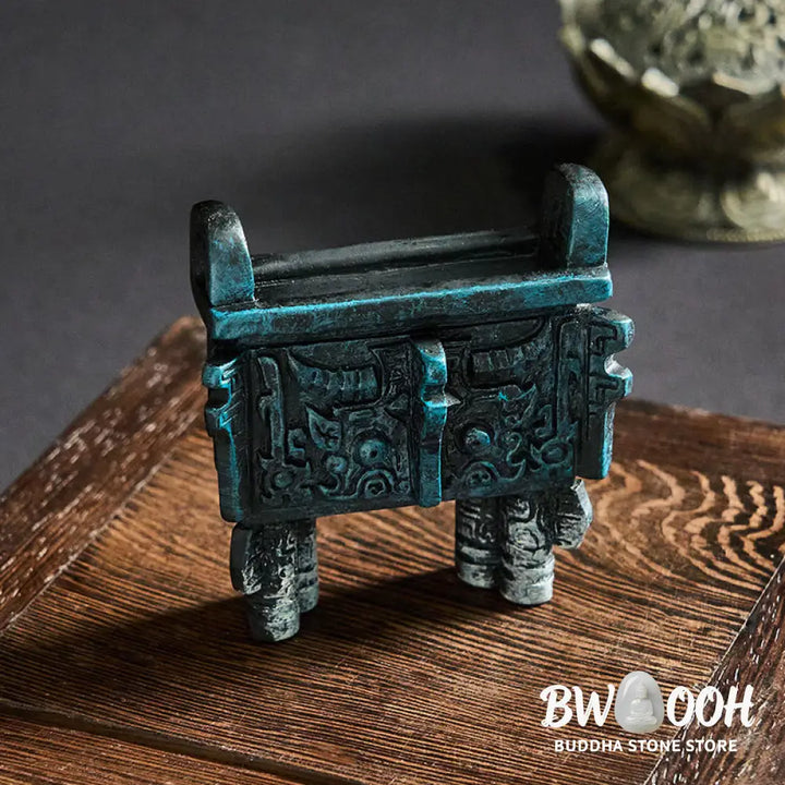 BWOOOH resin Buddha statue - FU Dogs Twins Buddha Square Ding De