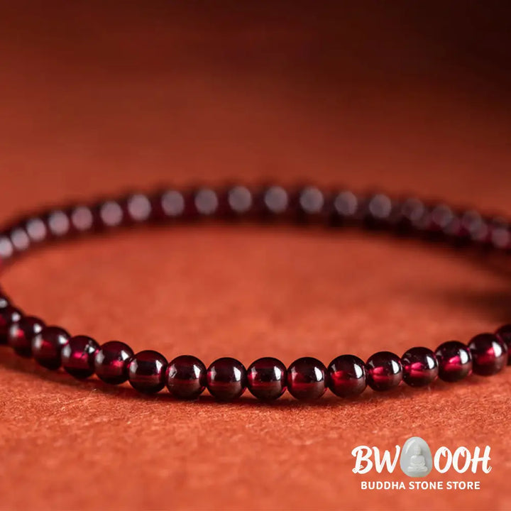 BWOOOH Garnet Cinnabar PiXiu Blessing Calm String Bracelet - Baby Pixiu(Wrist Circumference 14-19cm) - Bracelet