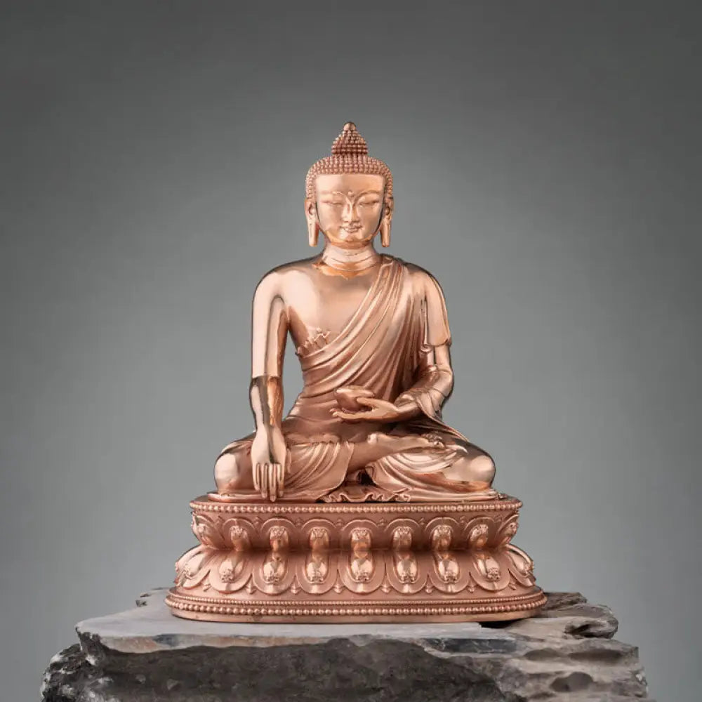 BWOOOH Gautama Shakyamuni Buddha Figurine Serenity Copper Statue Home Decoration - 3*2.5*1.5cm - Decorations