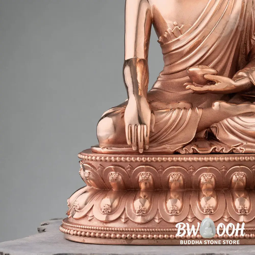 BWOOOH Gautama Shakyamuni Buddha Figurine Serenity Copper Statue Home Decoration - 3*2.5*1.5cm - Decorations
