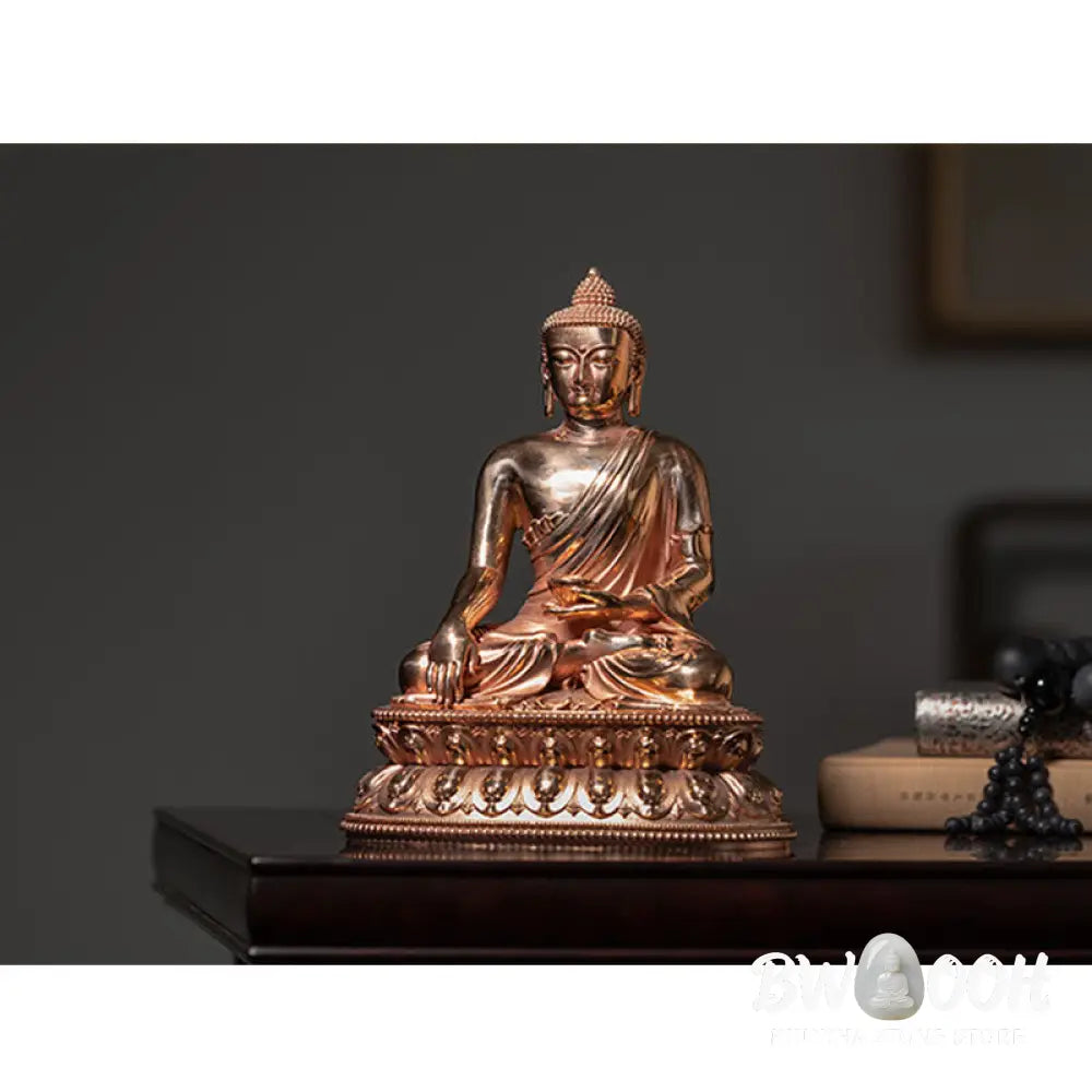 BWOOOH Gautama Shakyamuni Buddha Figurine Serenity Copper Statue Home Decoration - 3*2.5*1.5cm - Decorations