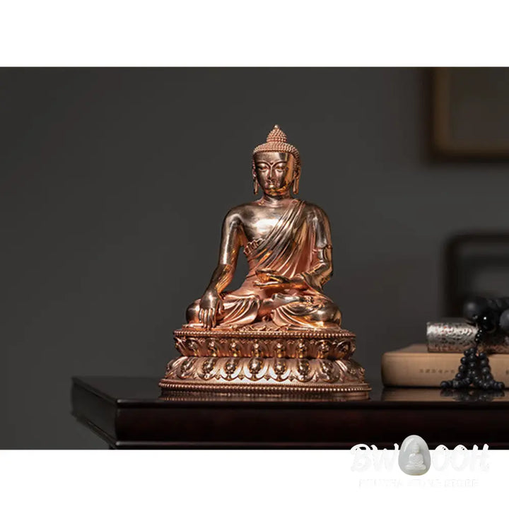 BWOOOH Gautama Shakyamuni Buddha Figurine Serenity Copper Statue Home Decoration - 3*2.5*1.5cm - Decorations