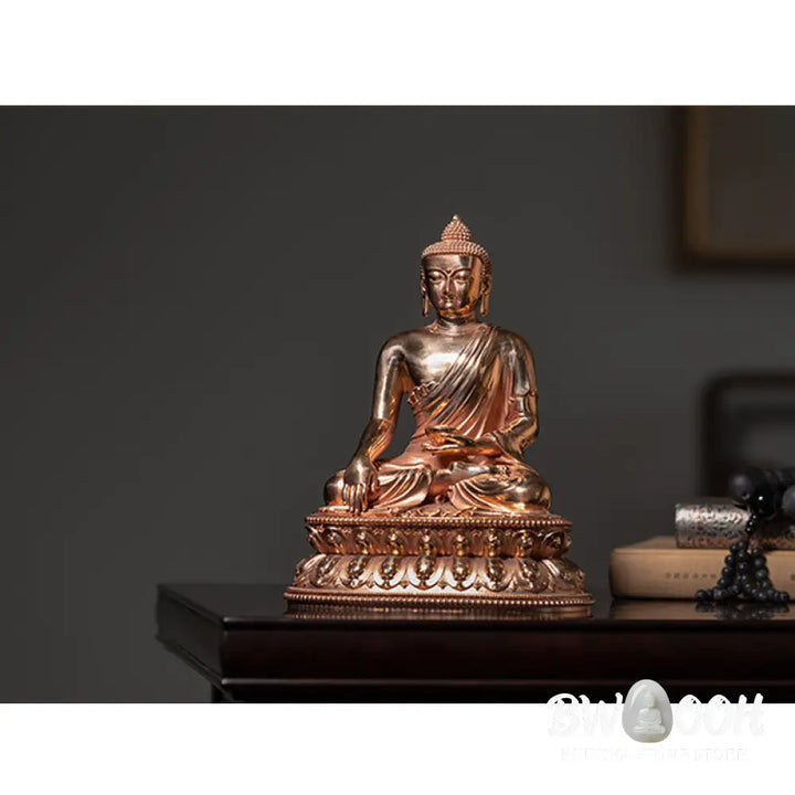 BWOOOH Gautama Shakyamuni Buddha Figurine Serenity Copper Statue Home Decoration - 3*2.5*1.5cm - Decorations