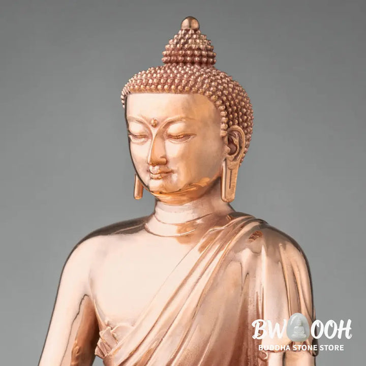 BWOOOH Gautama Shakyamuni Buddha Figurine Serenity Copper Statue Home Decoration - 3*2.5*1.5cm - Decorations