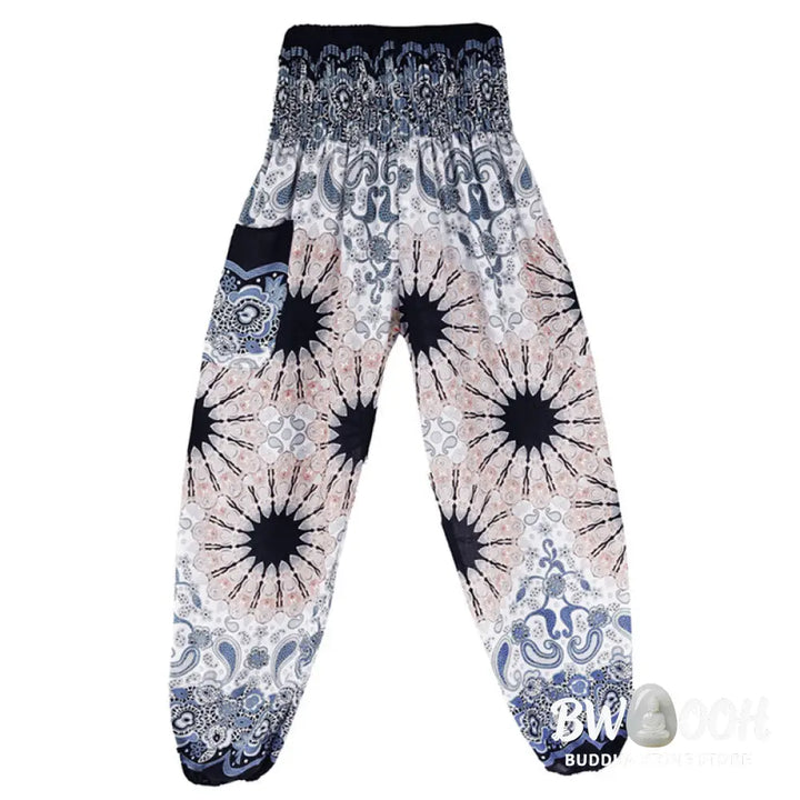 BWOOOH mandala print harem pants - Geometric Mandala Pattern Loose Harem Tr