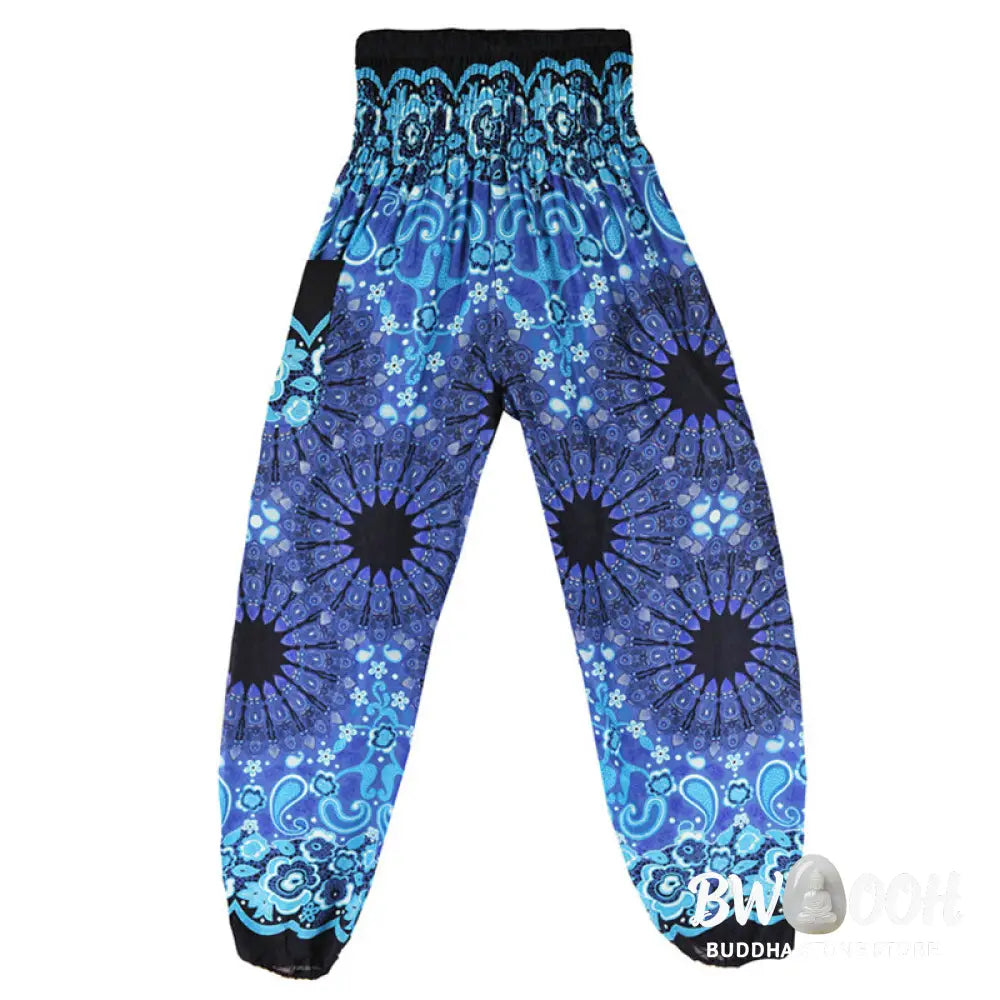 BWOOOH mandala print harem pants - Geometric Mandala Pattern Loose Harem Tr