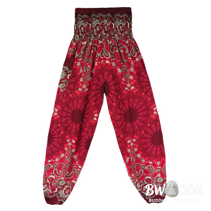 BWOOOH mandala print harem pants - Geometric Mandala Pattern Loose Harem Tr