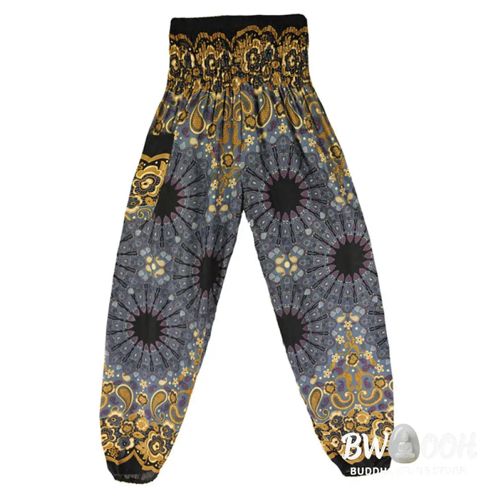 BWOOOH mandala print harem pants - Geometric Mandala Pattern Loose Harem Tr