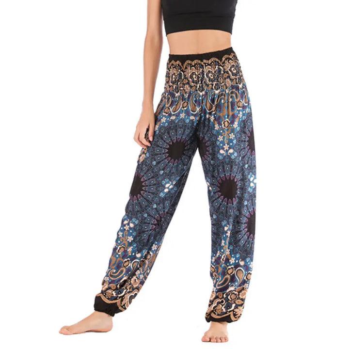 BWOOOH mandala print harem pants - Geometric Mandala Pattern Loose Harem Tr
