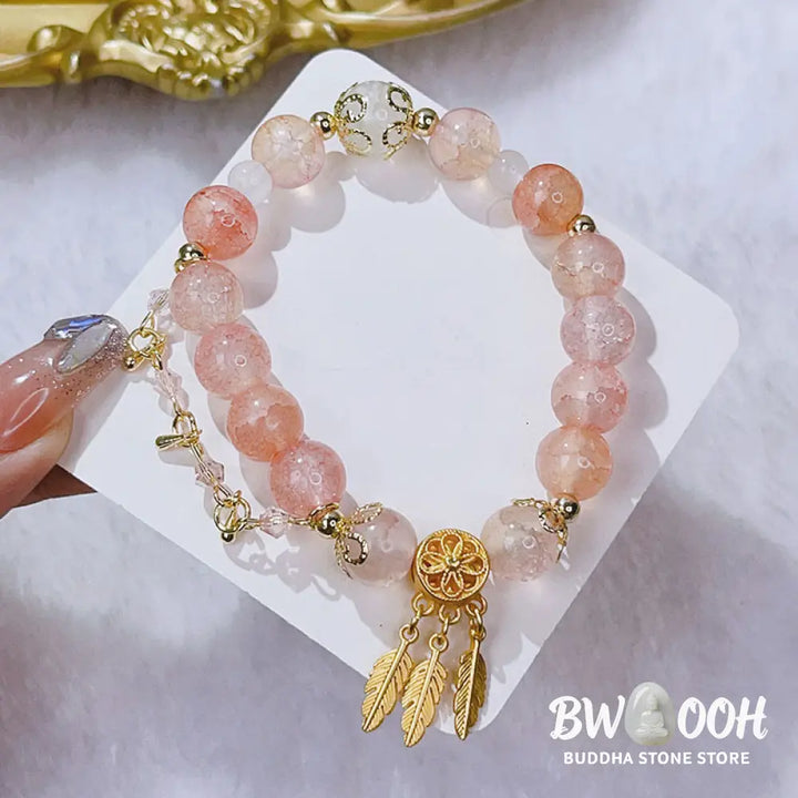 Buddha Stones Glass Bead Dream Catcher Protection Charm Bracelet - BWOOOH - Dream Catchers(Protection♥Luck) - Bracelet