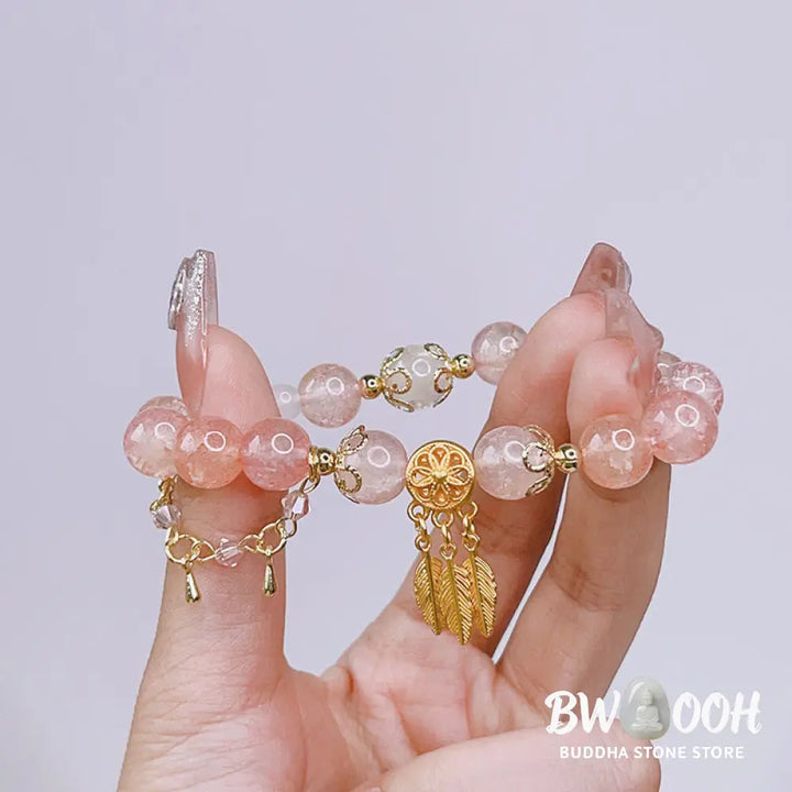 Buddha Stones Glass Bead Dream Catcher Protection Charm Bracelet - BWOOOH - Dream Catchers(Protection♥Luck) - Bracelet