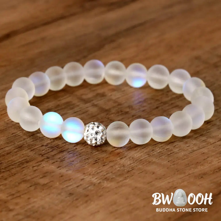 Buddha Stones Glitter Stone Zircon Healing Bracelet - BWOOOH - Glitter Stone(Wrist Circumference: 14-16cm) - Bracelet