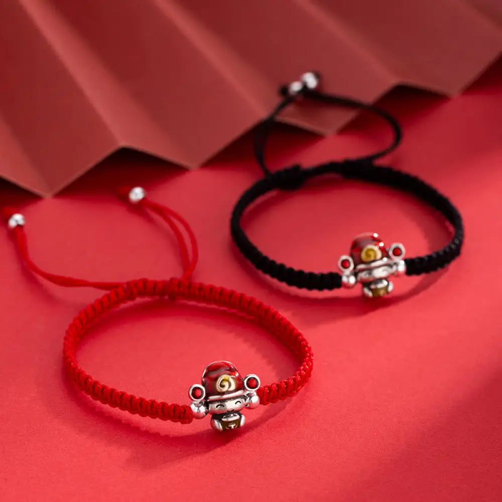 BWOOOH God of Wealth Handmade Thread Luck Strength Braid Bracelet - BWOOOH - Bracelet