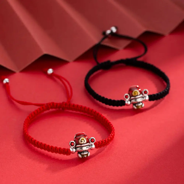 BWOOOH God of Wealth Handmade Thread Luck Strength Braid Bracelet - BWOOOH - Bracelet