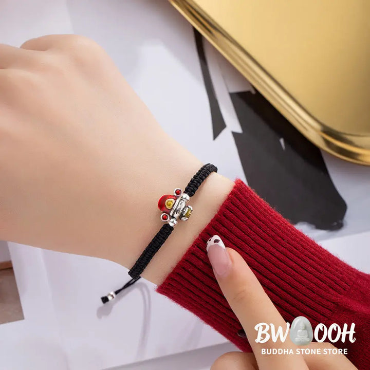Buddha Stones God of Wealth Handmade Thread Luck Strength Braid Bracelet - BWOOOH - Bracelet