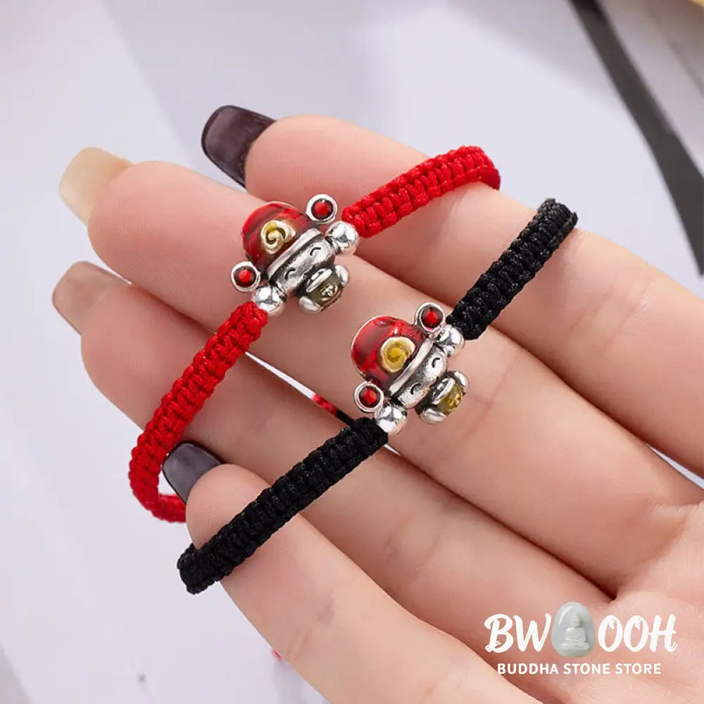 Buddha Stones God of Wealth Handmade Thread Luck Strength Braid Bracelet - BWOOOH - Bracelet
