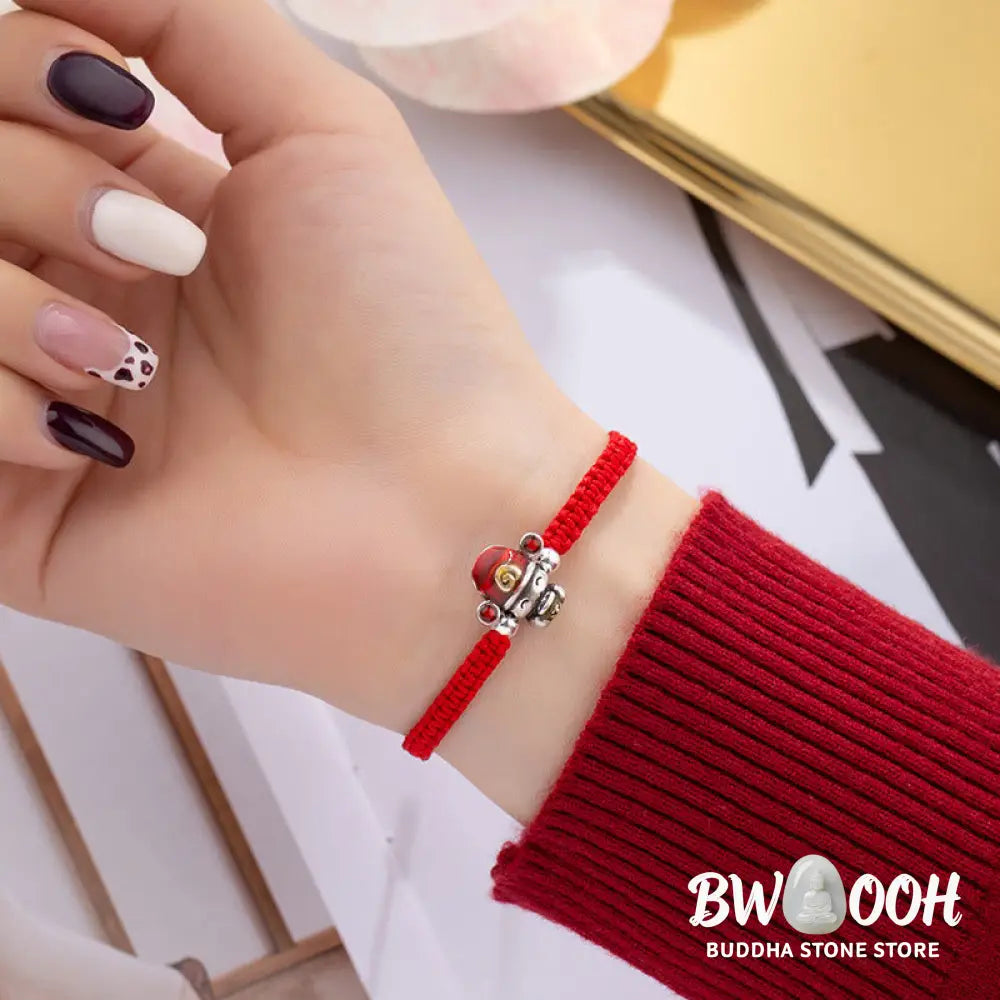 Buddha Stones God of Wealth Handmade Thread Luck Strength Braid Bracelet - BWOOOH - Bracelet