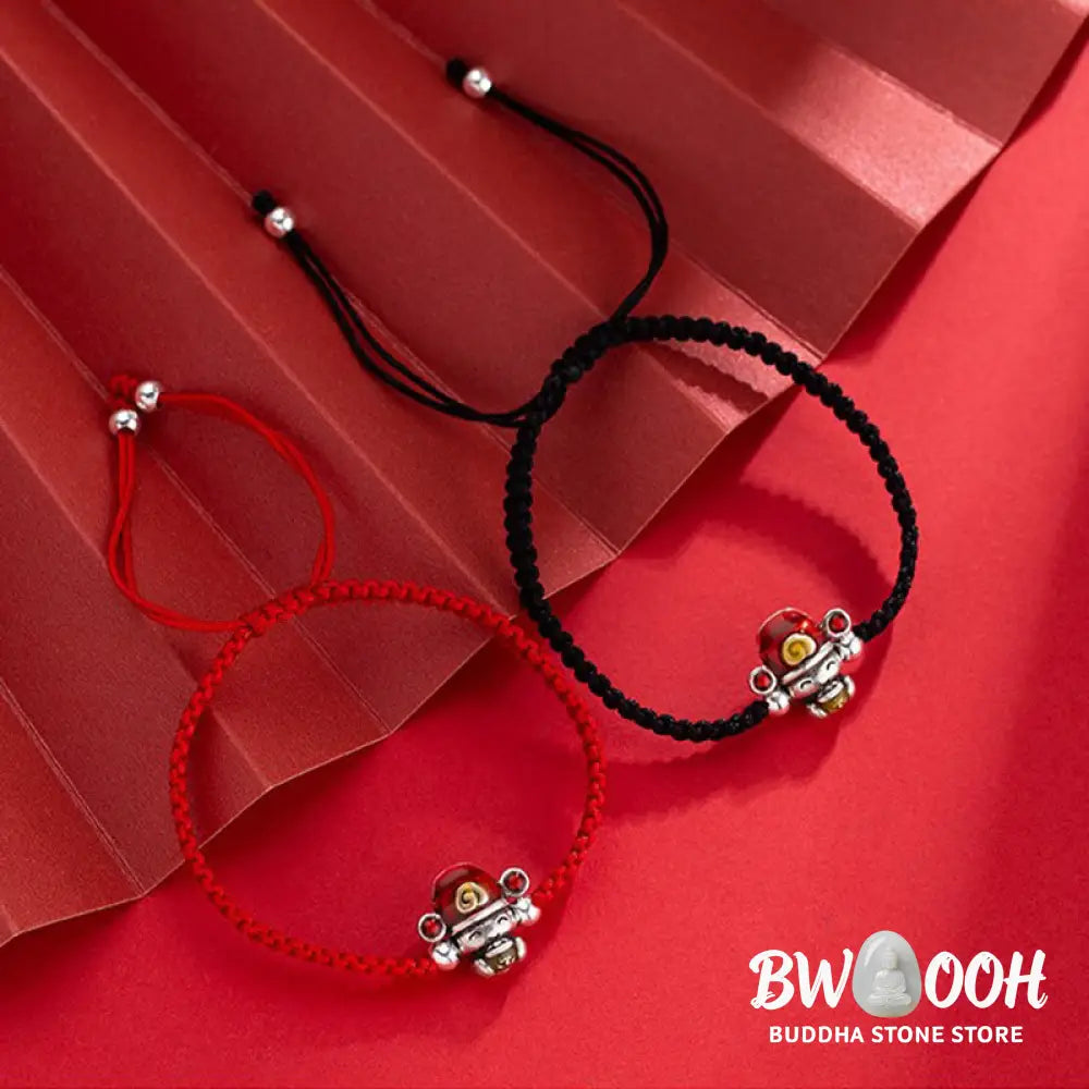 Buddha Stones God of Wealth Handmade Thread Luck Strength Braid Bracelet - BWOOOH - Bracelet