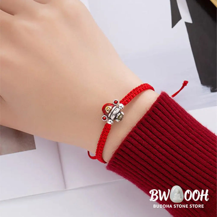 Buddha Stones God of Wealth Handmade Thread Luck Strength Braid Bracelet - BWOOOH - Bracelet