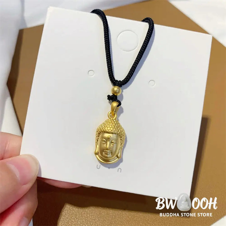 Buddha Stones Gold Buddha Copper Wealth Necklace Pendant - BWOOOH - Necklaces &amp; Pendants