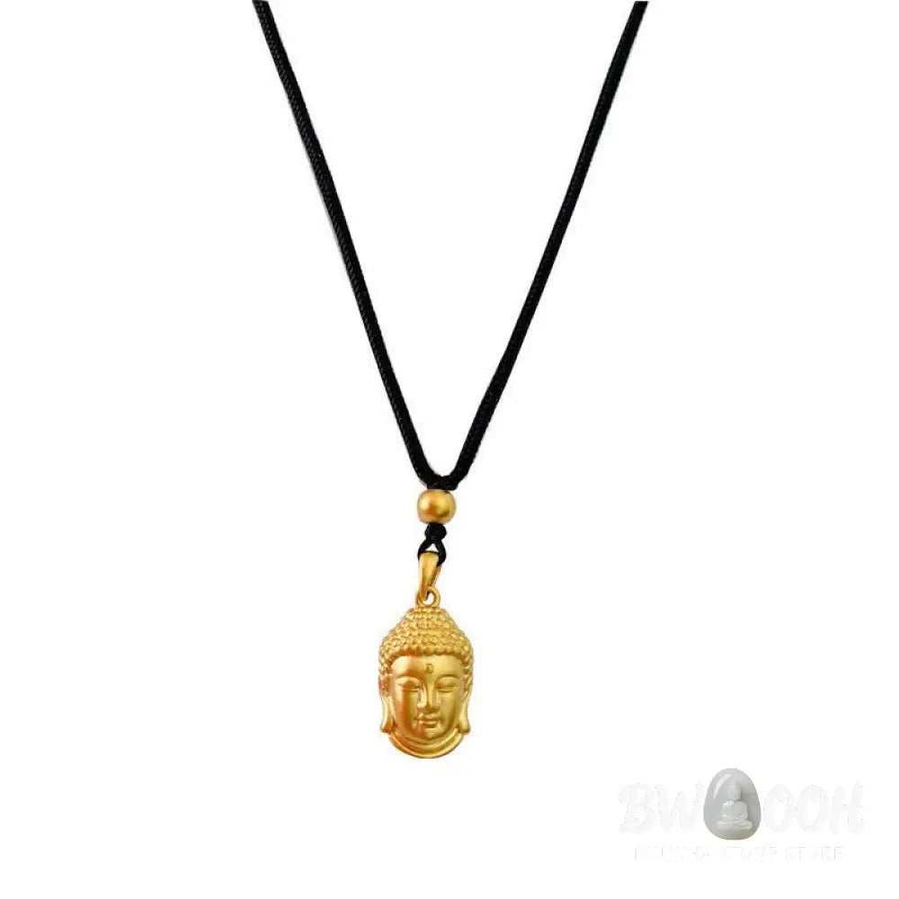 Buddha Stones Gold Buddha Copper Wealth Necklace Pendant - BWOOOH - Necklaces &amp; Pendants