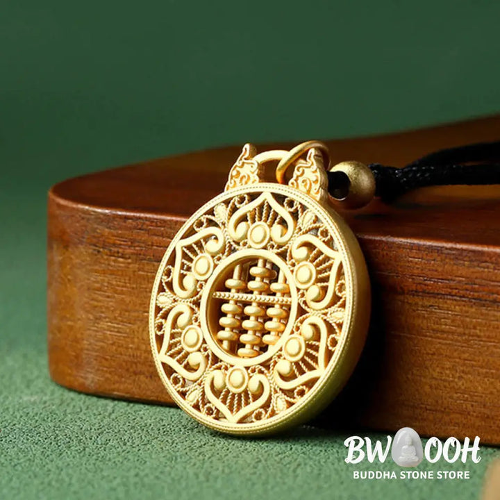 Buddha Stones Gold Plated Copper Koi Fish Strength Necklace Pendant - BWOOOH - Koi Fish - Necklaces &amp; Pendants