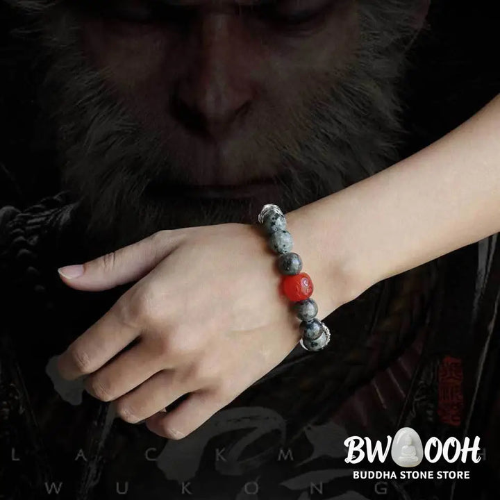 Buddha Stones Gold Sheen Obsidian Lava Rock Red Agate Protection Bracelet - BWOOOH - Gold Sheen Obsidian Lava Rock