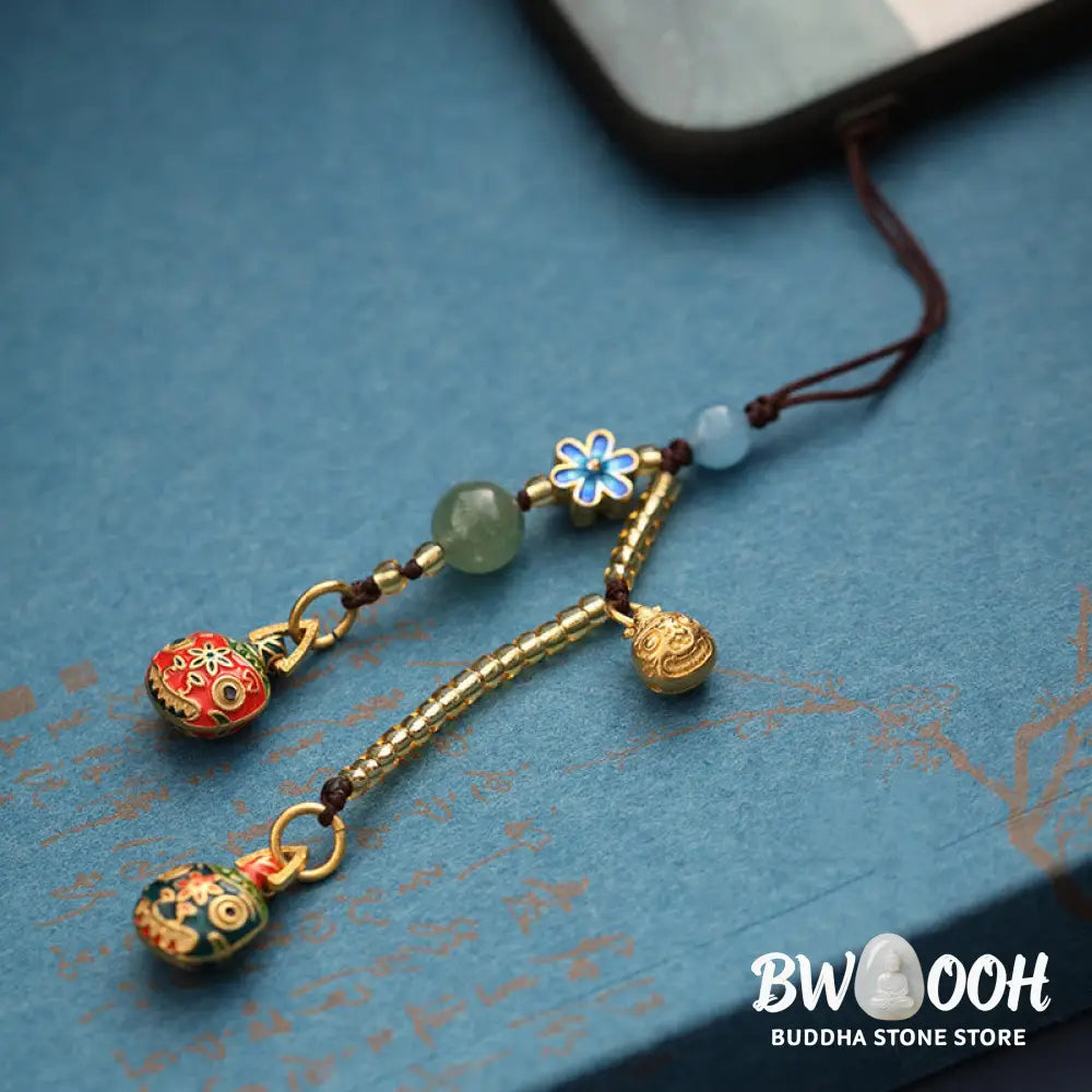 Buddha Stones Gold Swallowing Beast Family Luck Key Chain - Gold Swallowing Beast Family - Key Chain