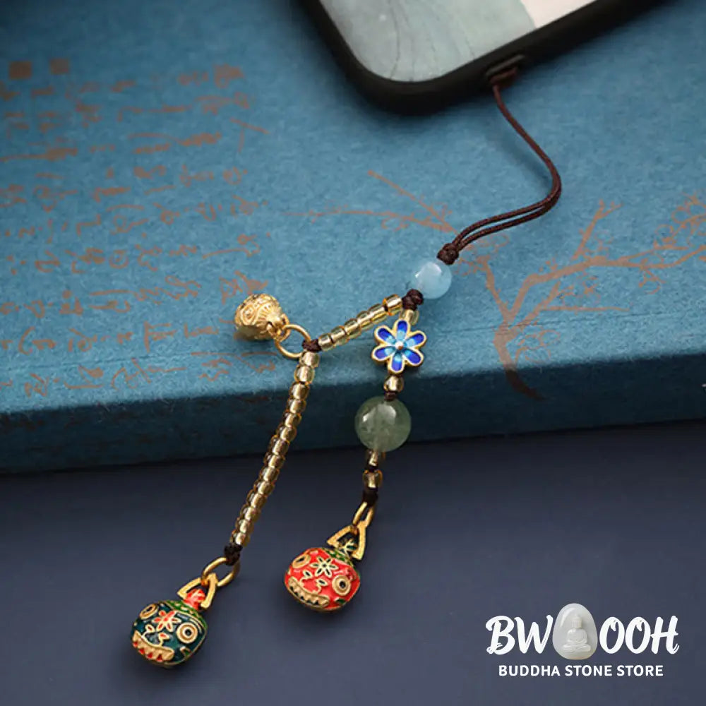 Buddha Stones Gold Swallowing Beast Family Luck Key Chain - Gold Swallowing Beast Family - Key Chain