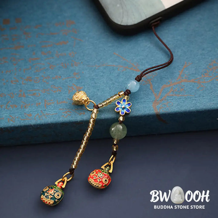 Buddha Stones Gold Swallowing Beast Family Luck Key Chain - Gold Swallowing Beast Family - Key Chain
