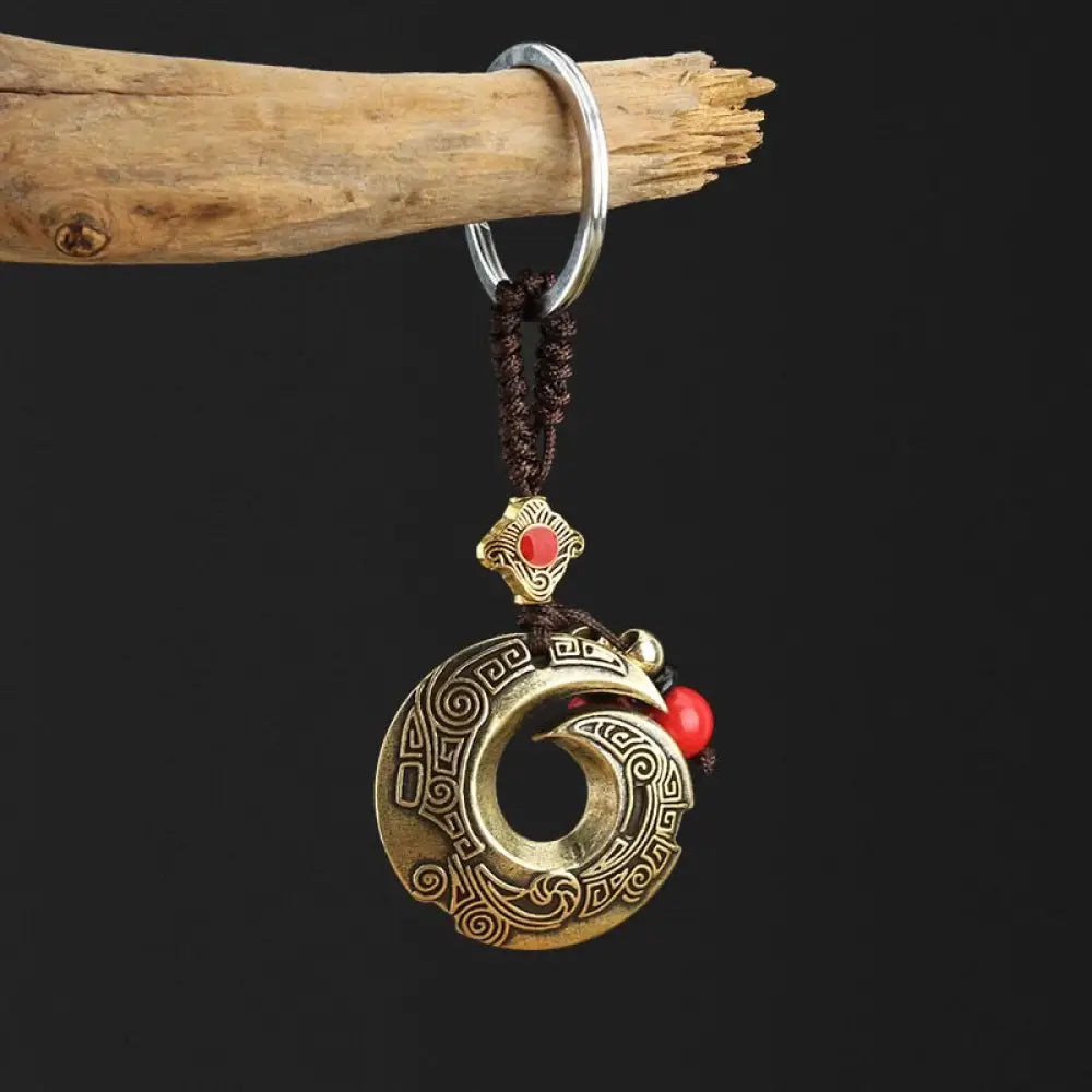 BWOOOH Good Luck Fortune Copper Wealth Key Chain