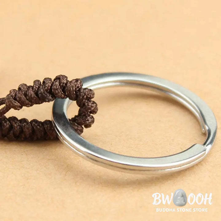 Buddha Stones Good Luck Fortune Copper Wealth Key Chain - Copper - Key Chain