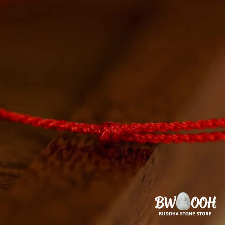 Buddha Stones Gourd Hetian Jade Red String Prosperity Bracelet Anklet - Bracelet Anklet