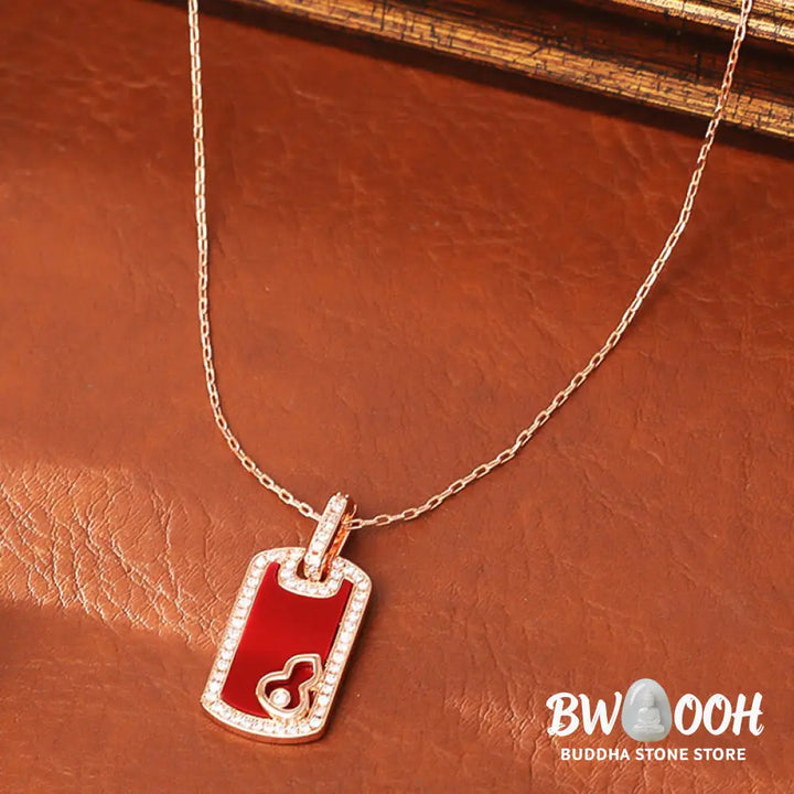 Buddha Stones Gourd Hollow Design Copper Protection Necklace Pendant - BWOOOH - Gourd(Pendant Size: About 3*1.5cm)