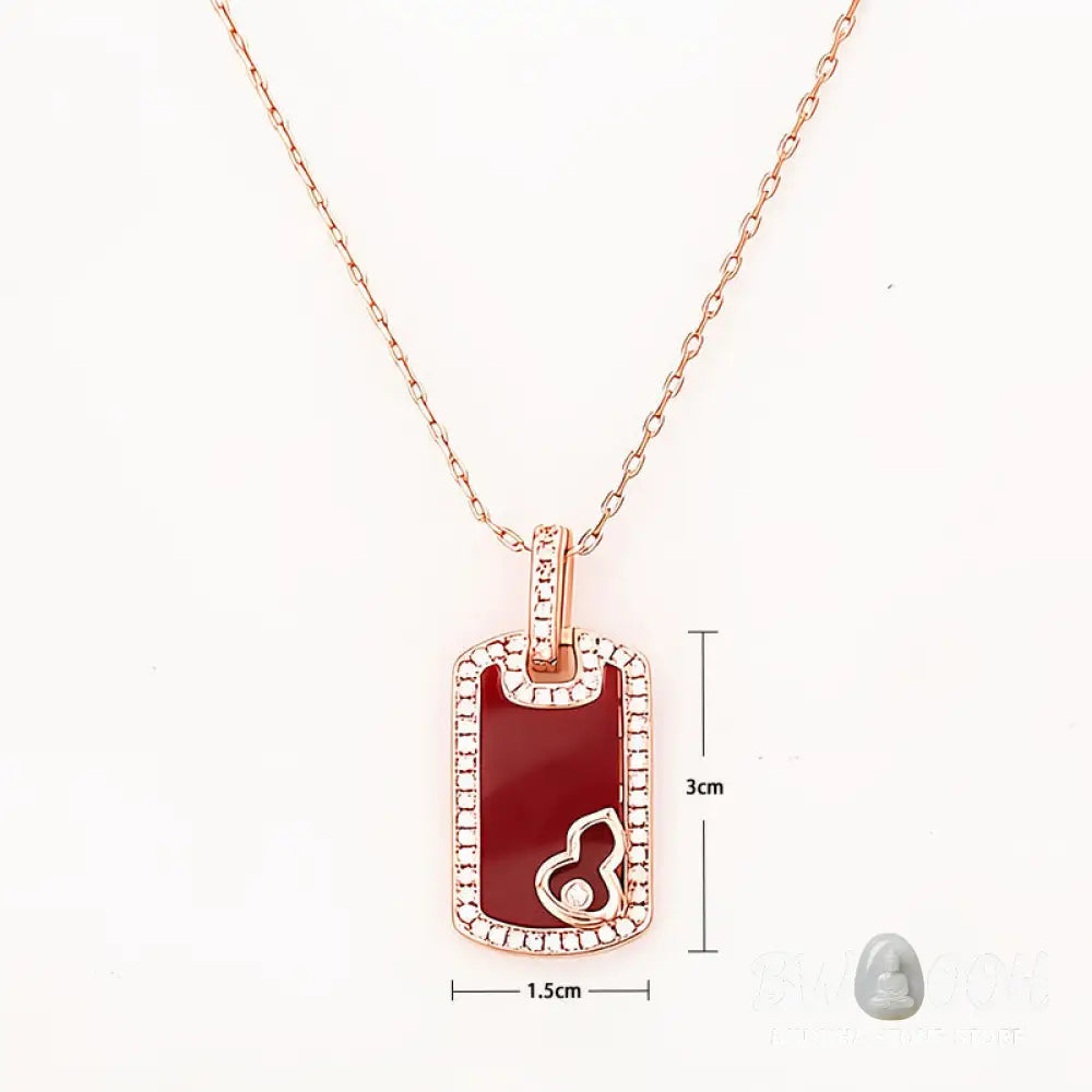 Buddha Stones Gourd Hollow Design Copper Protection Necklace Pendant - BWOOOH - Gourd(Pendant Size: About 3*1.5cm)