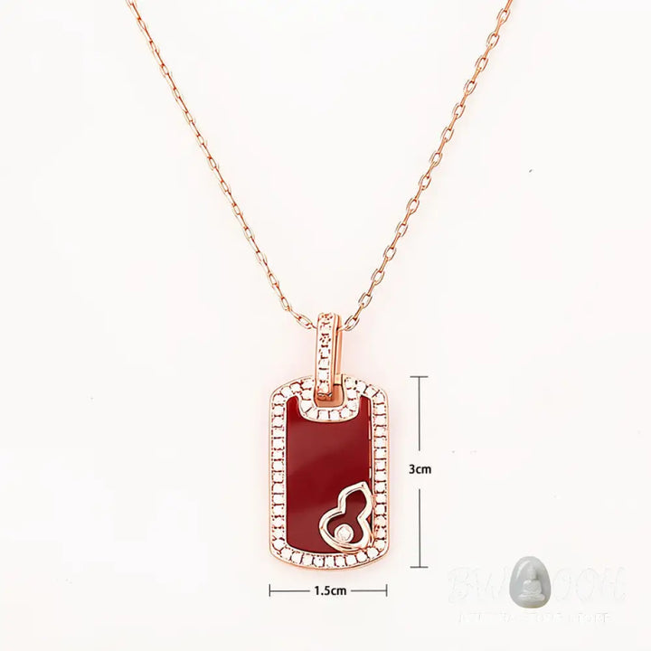 Buddha Stones Gourd Hollow Design Copper Protection Necklace Pendant - BWOOOH - Gourd(Pendant Size: About 3*1.5cm)