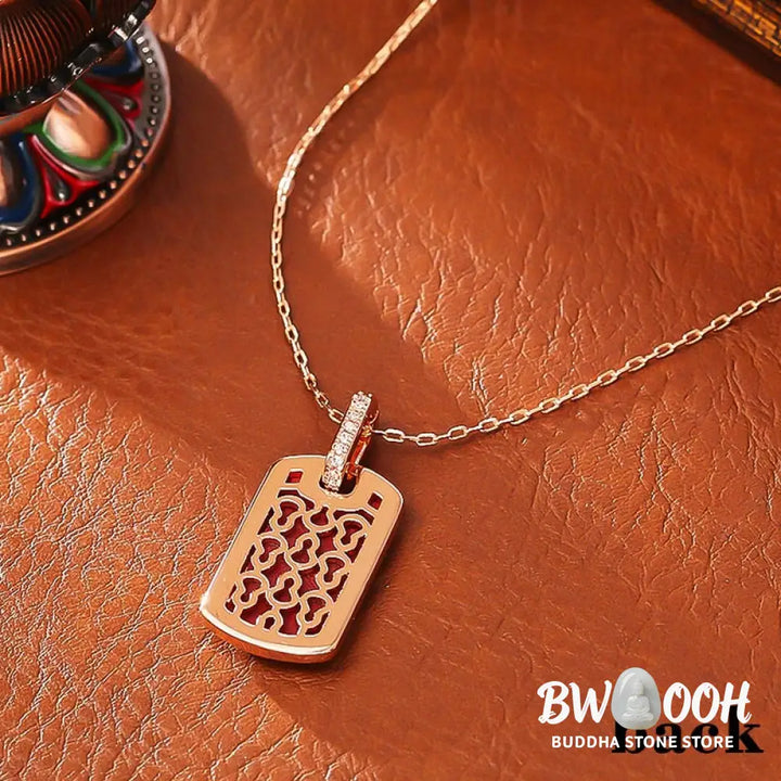 Buddha Stones Gourd Hollow Design Copper Protection Necklace Pendant - BWOOOH - Gourd(Pendant Size: About 3*1.5cm)