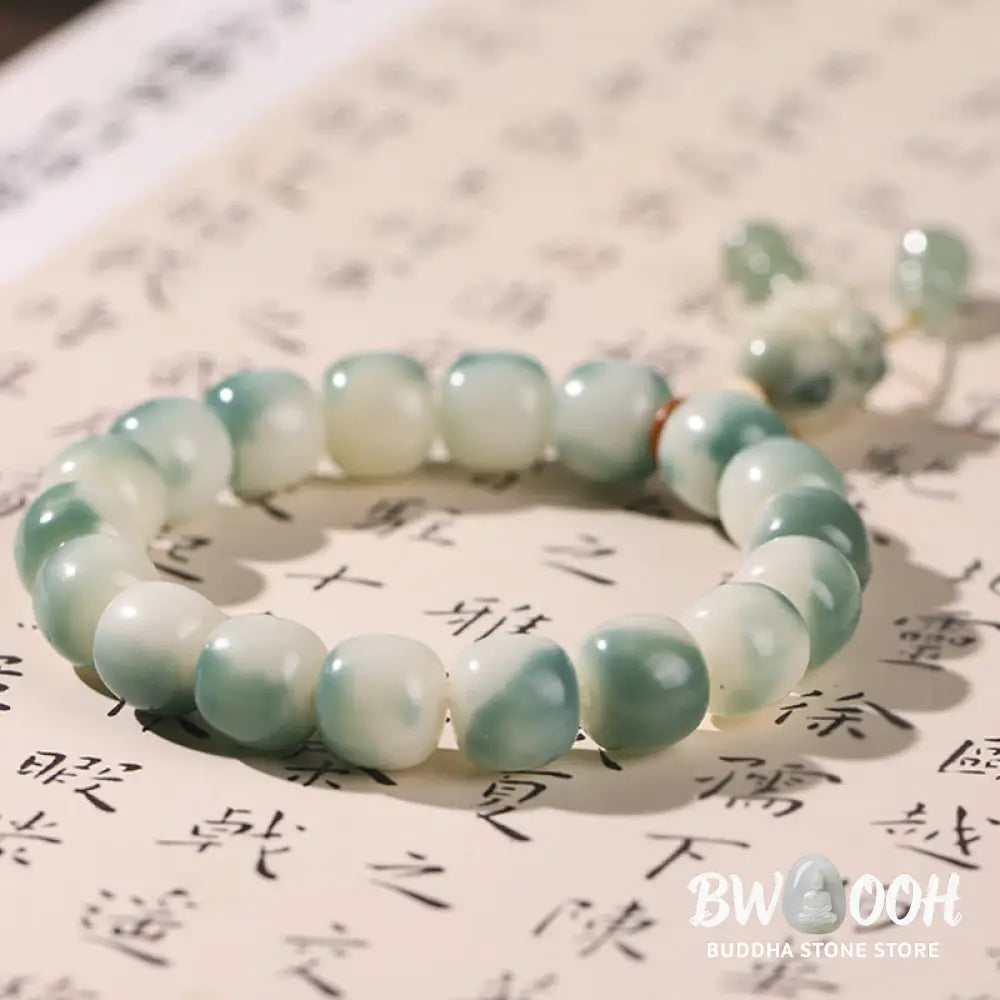 Buddha Stones Gradient Bodhi Seed Nine Tailed Fox Cat Paw Claw Pine Cone Peace Bracelet (Extra 40% Off | USE CODE: